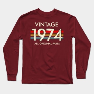 Vintage 1974 All Original Parts Long Sleeve T-Shirt